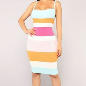 Multi striped dress